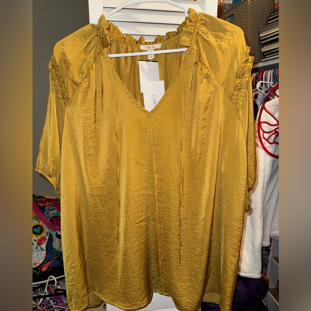 Cato Mustard Yellow Blouse